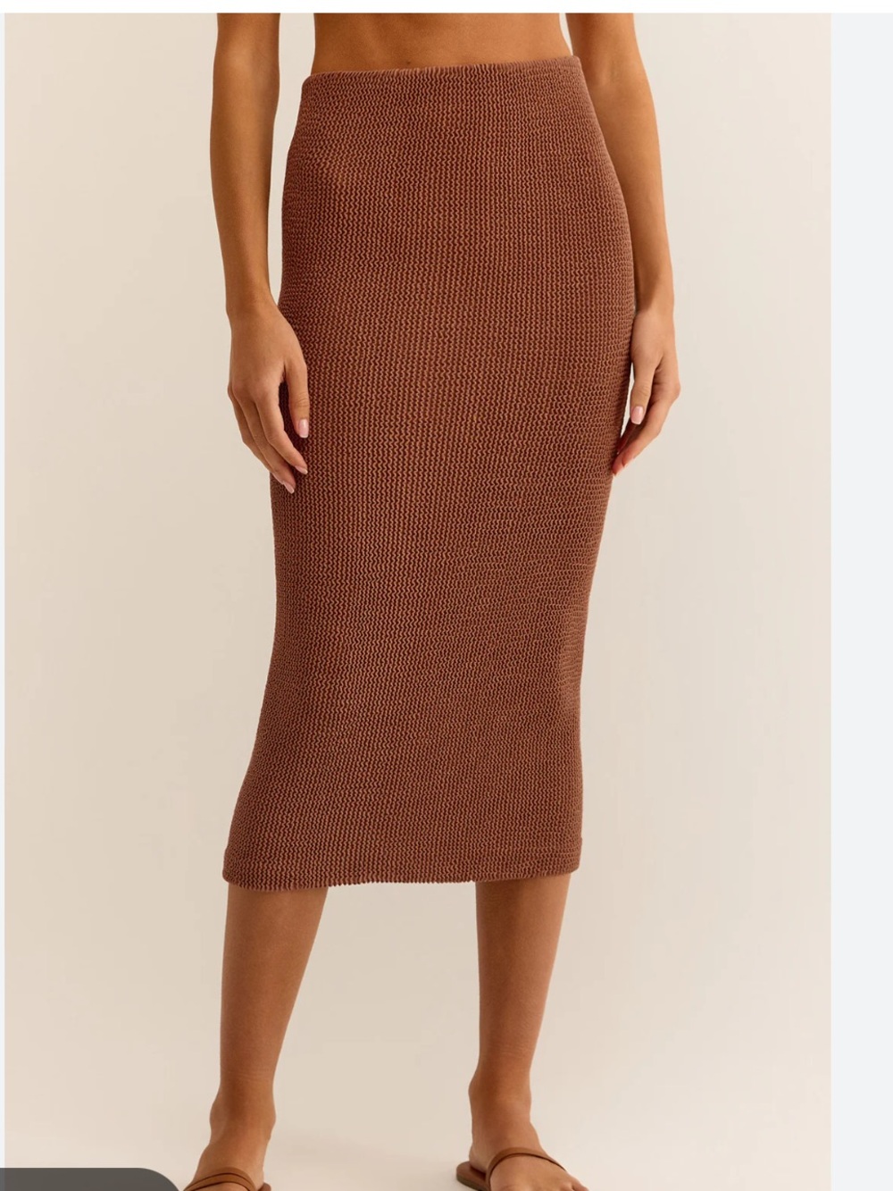 Z Supply NWT Aveen Midi Skirt in‎ Brown